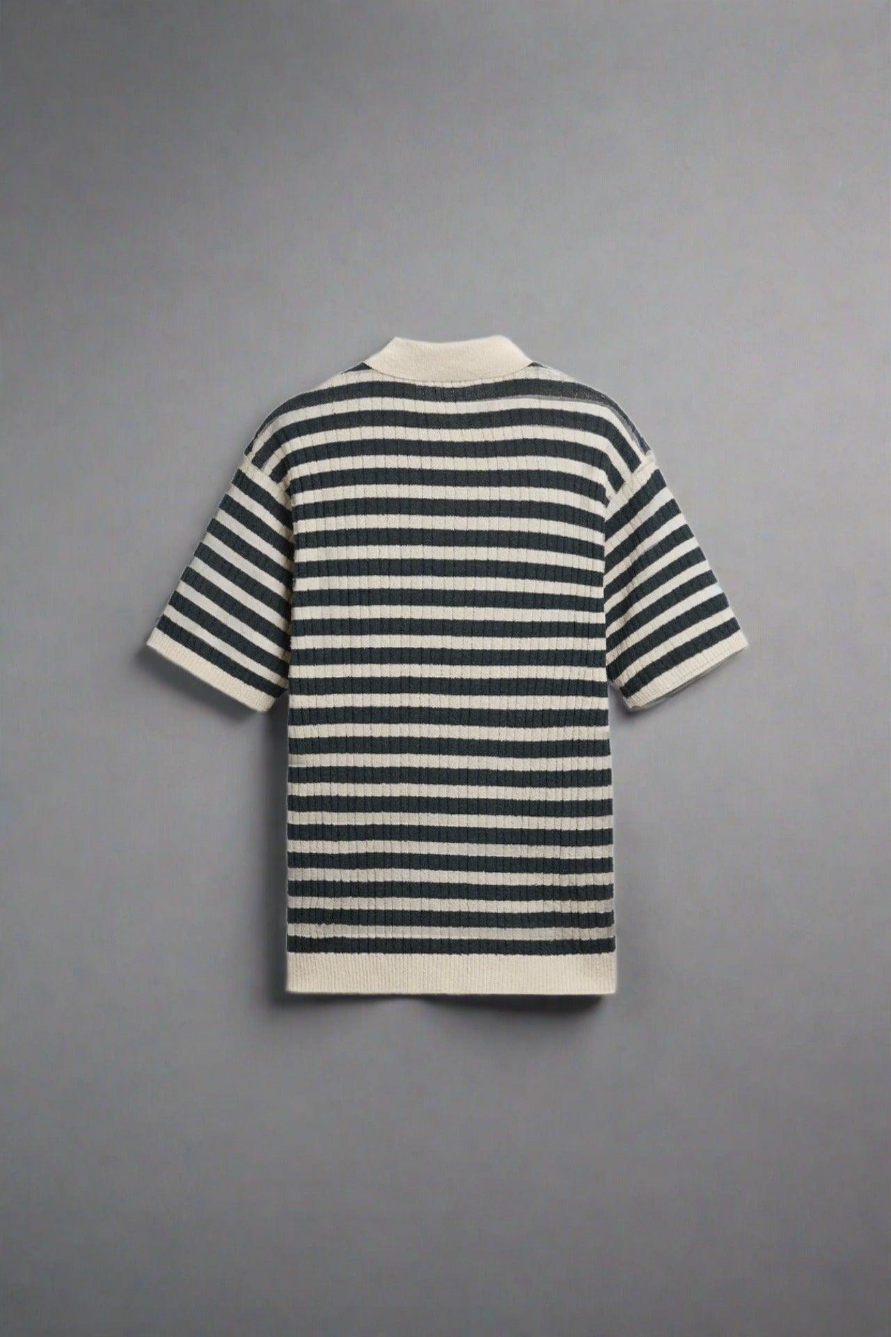 Polo rayé tricoté NOBA