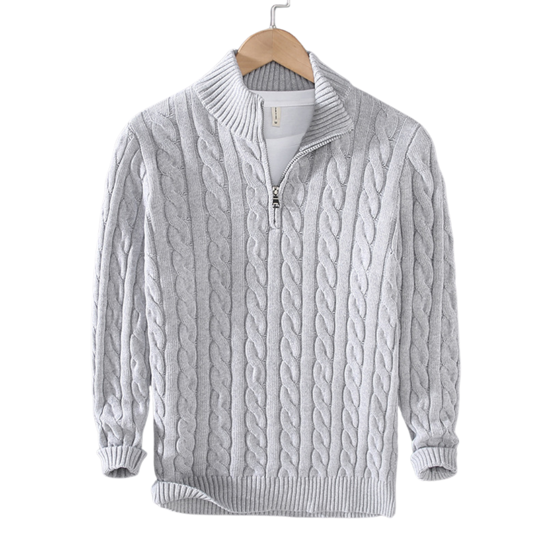 Constance – Pullover mit halbem Reißverschluss
