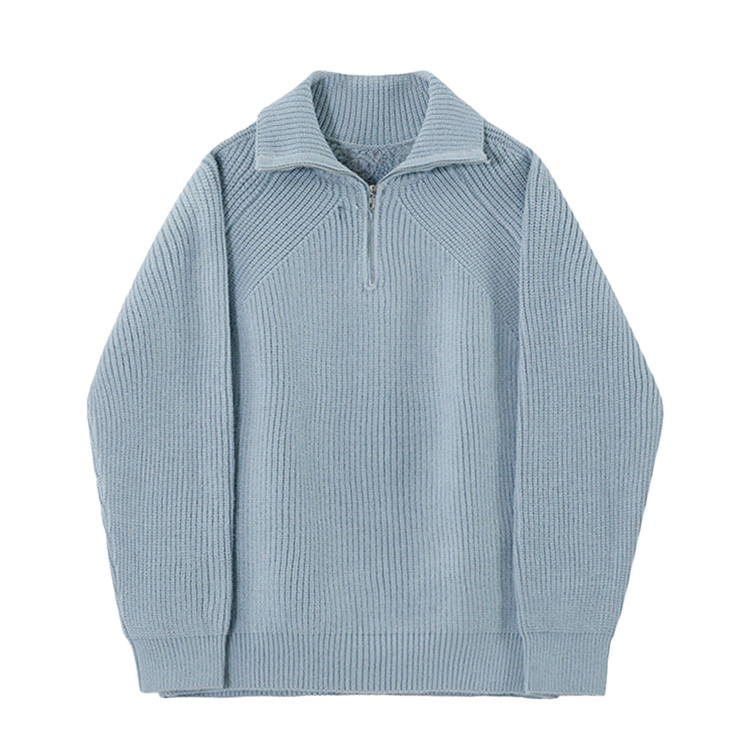 Pull Azure à quart de zip