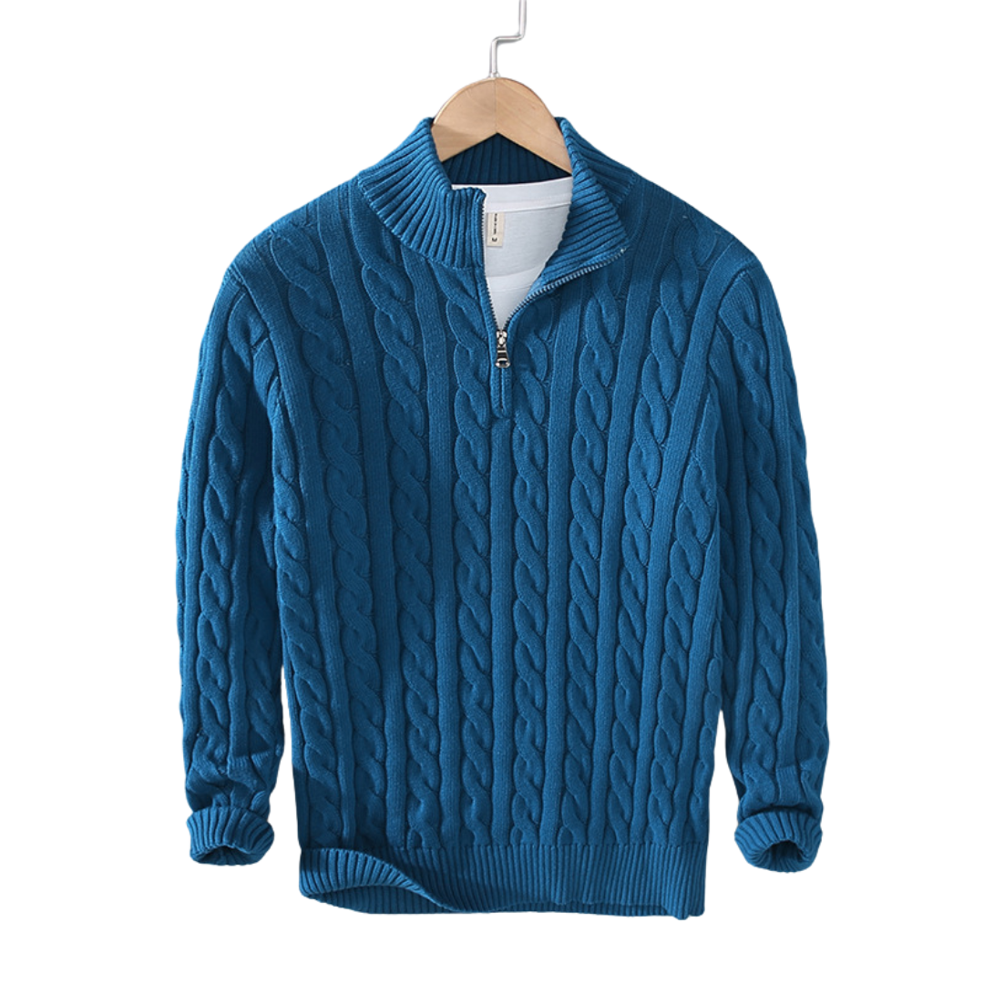 Constance – Pullover mit halbem Reißverschluss