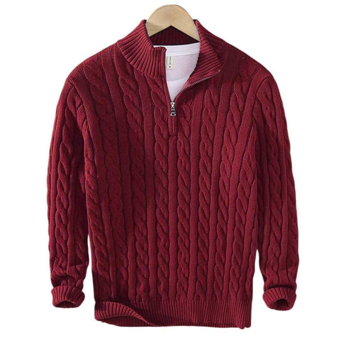 Constance – Pullover mit halbem Reißverschluss