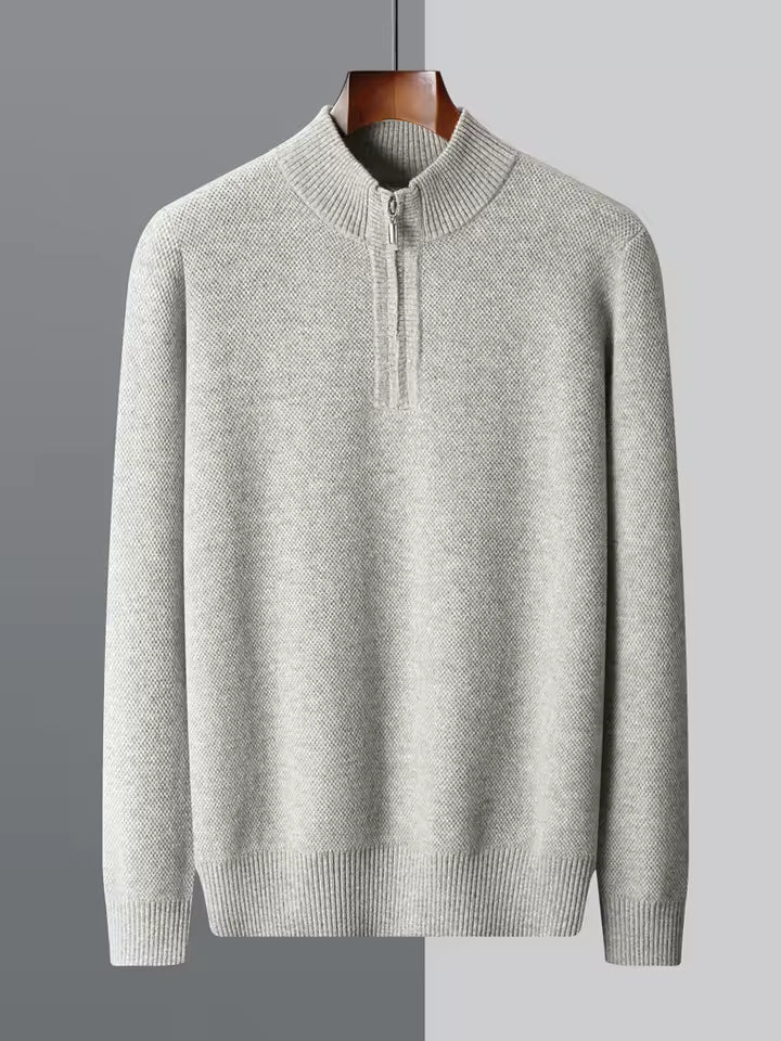 SURVÊTEMENT ZIPPÉ 100 % LAINE MÉRINOS