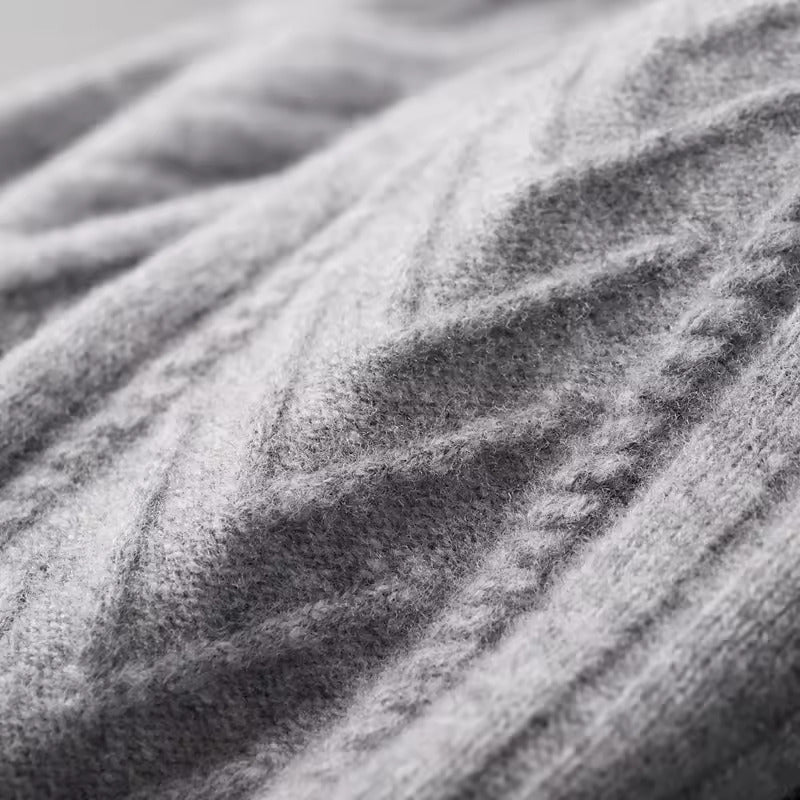 GILET À MOTIF 100 % CACHEMIRE