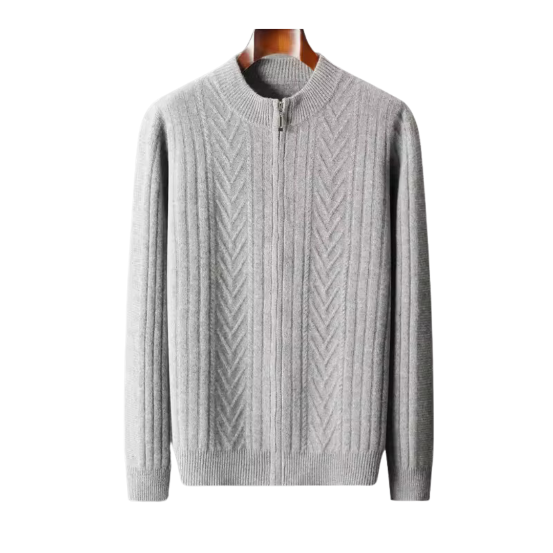 GILET À MOTIF 100 % CACHEMIRE