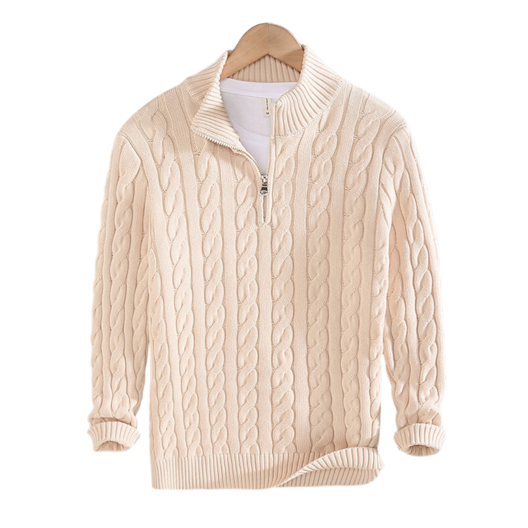 Constance – Pullover mit halbem Reißverschluss