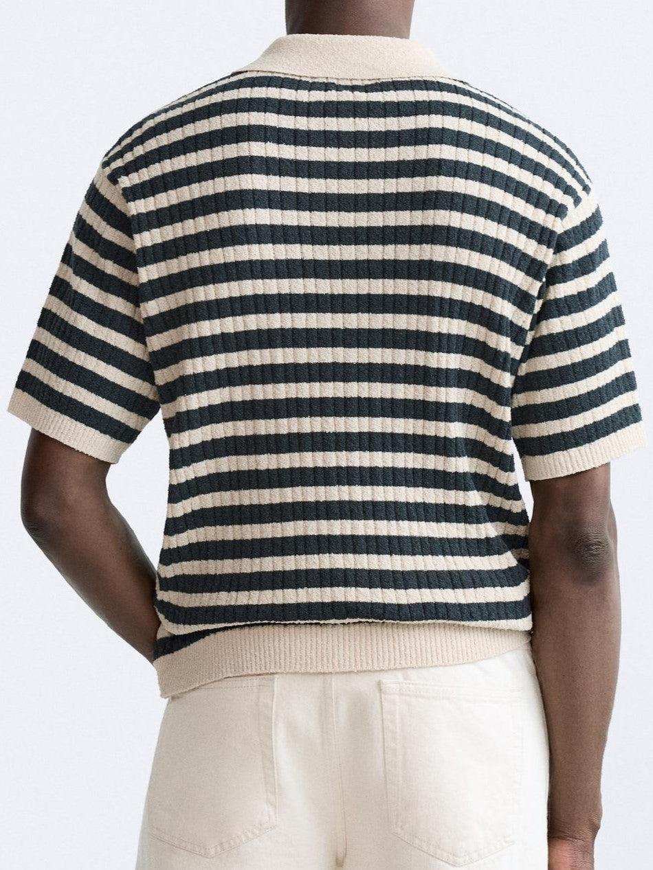 Polo rayé tricoté NOBA