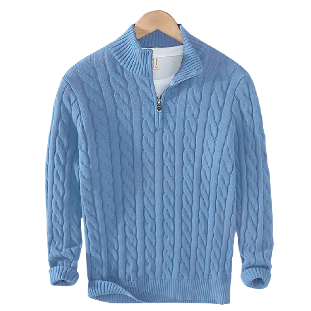 Constance – Pullover mit halbem Reißverschluss