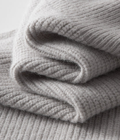 Strickjacke mit Reißverschluss aus 100 % Merinowolle