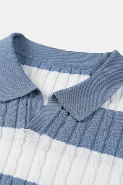 NOBA Poloshirt mit weißen Streifen
