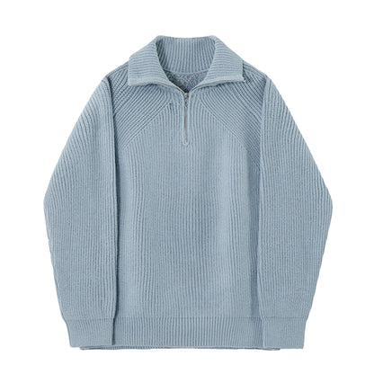 Pull Azure à quart de zip