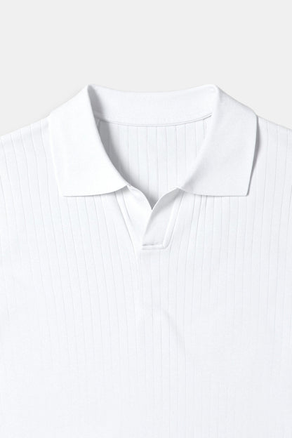 Pisa - Poloshirt aus gerippter Baumwolle