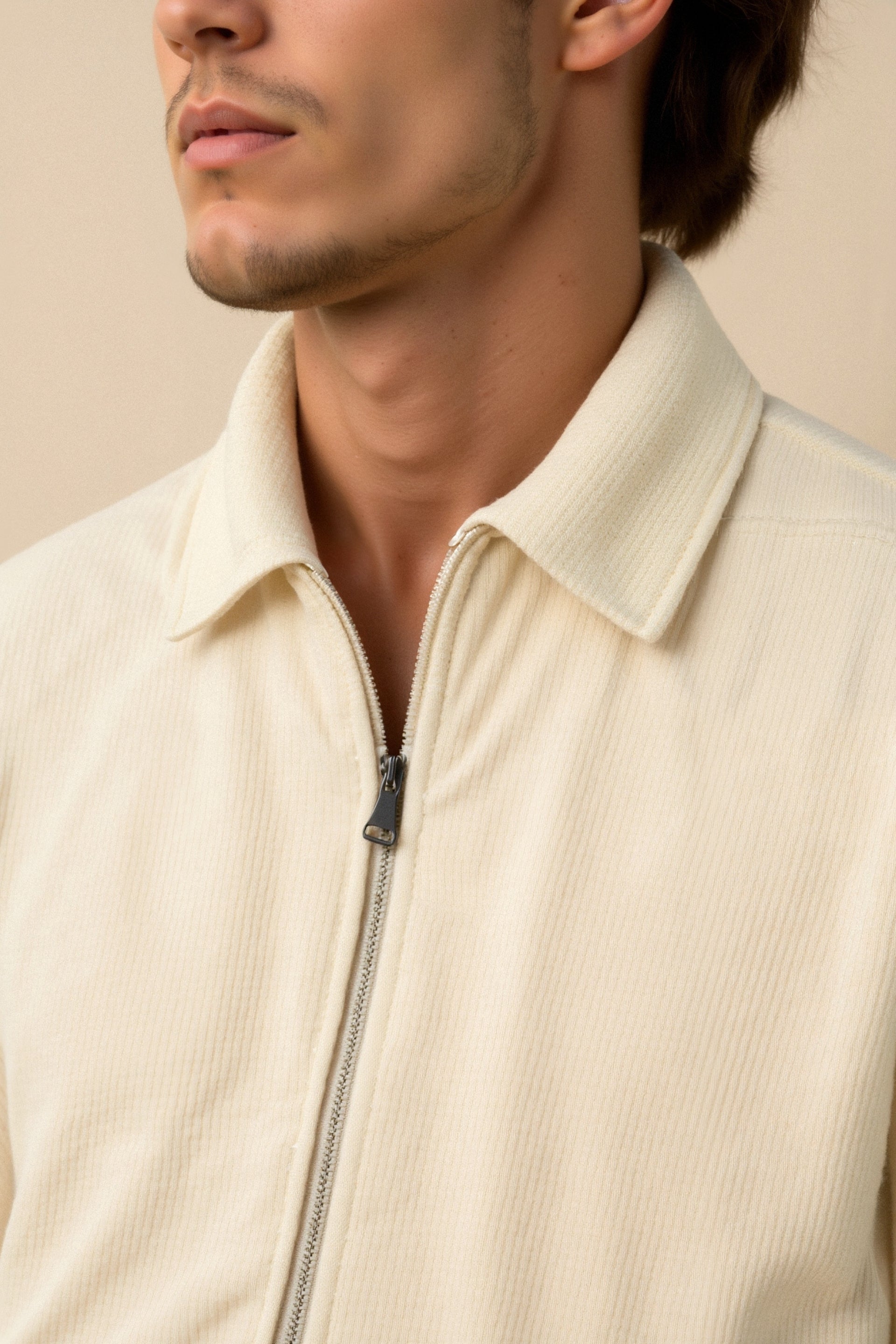 Hochwertige Trainingsjacke im Polokragen-Design