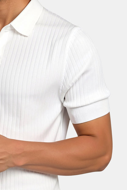 Pisa - Poloshirt aus gerippter Baumwolle
