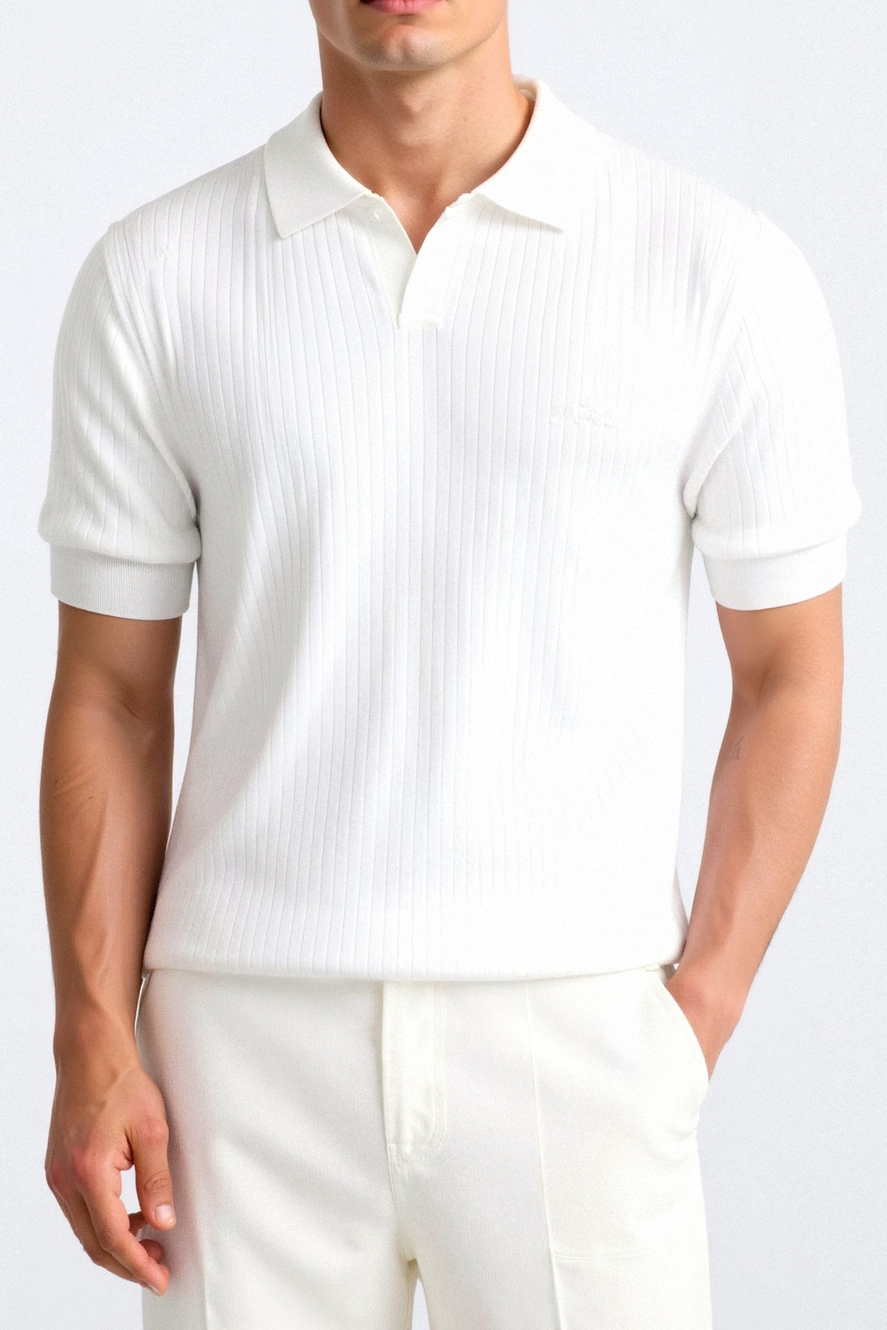 Pisa - Poloshirt aus gerippter Baumwolle