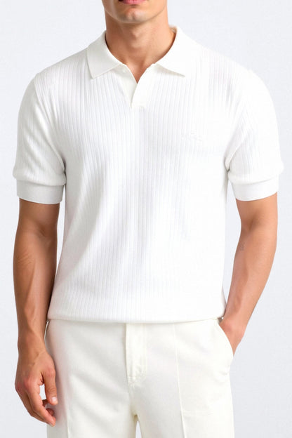 Pisa - Poloshirt aus gerippter Baumwolle