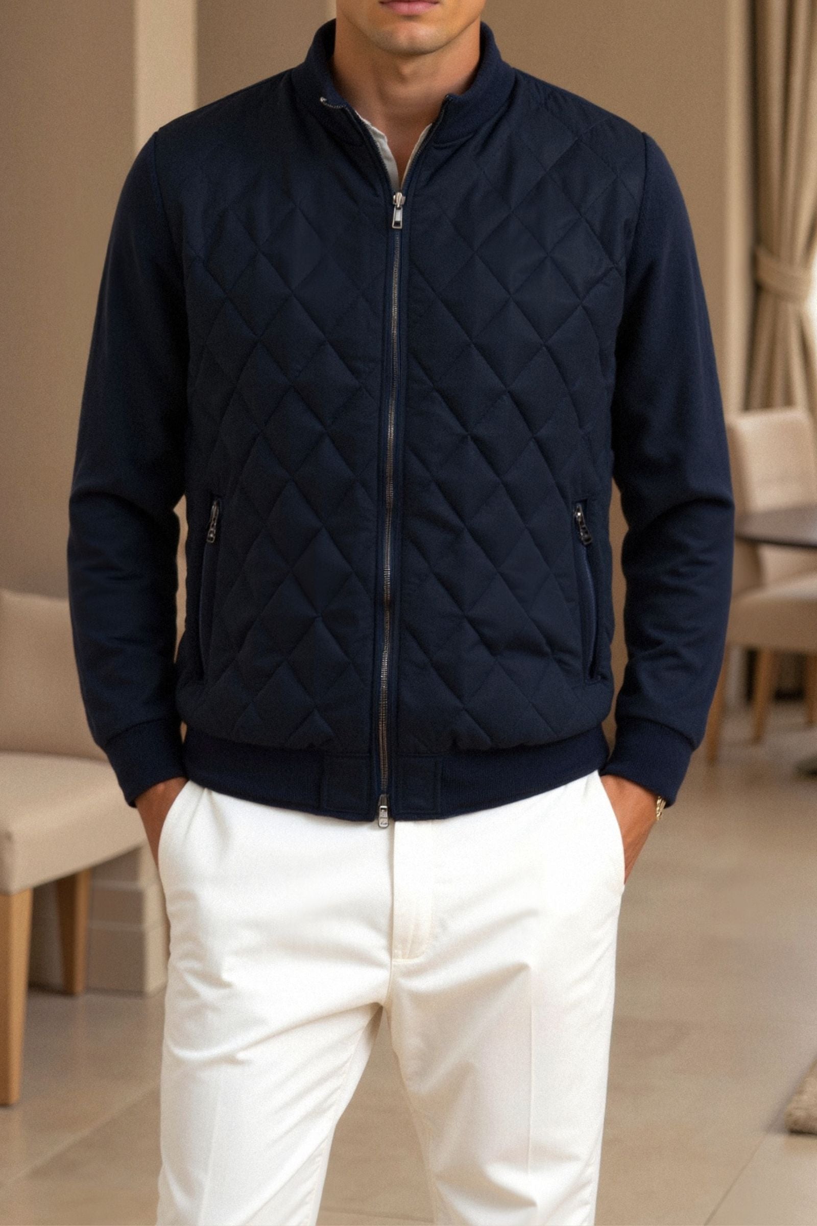 Premium Klassische Steppjacke