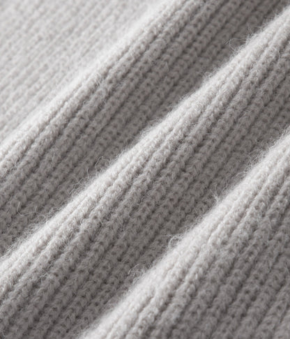 Strickjacke mit Reißverschluss aus 100 % Merinowolle