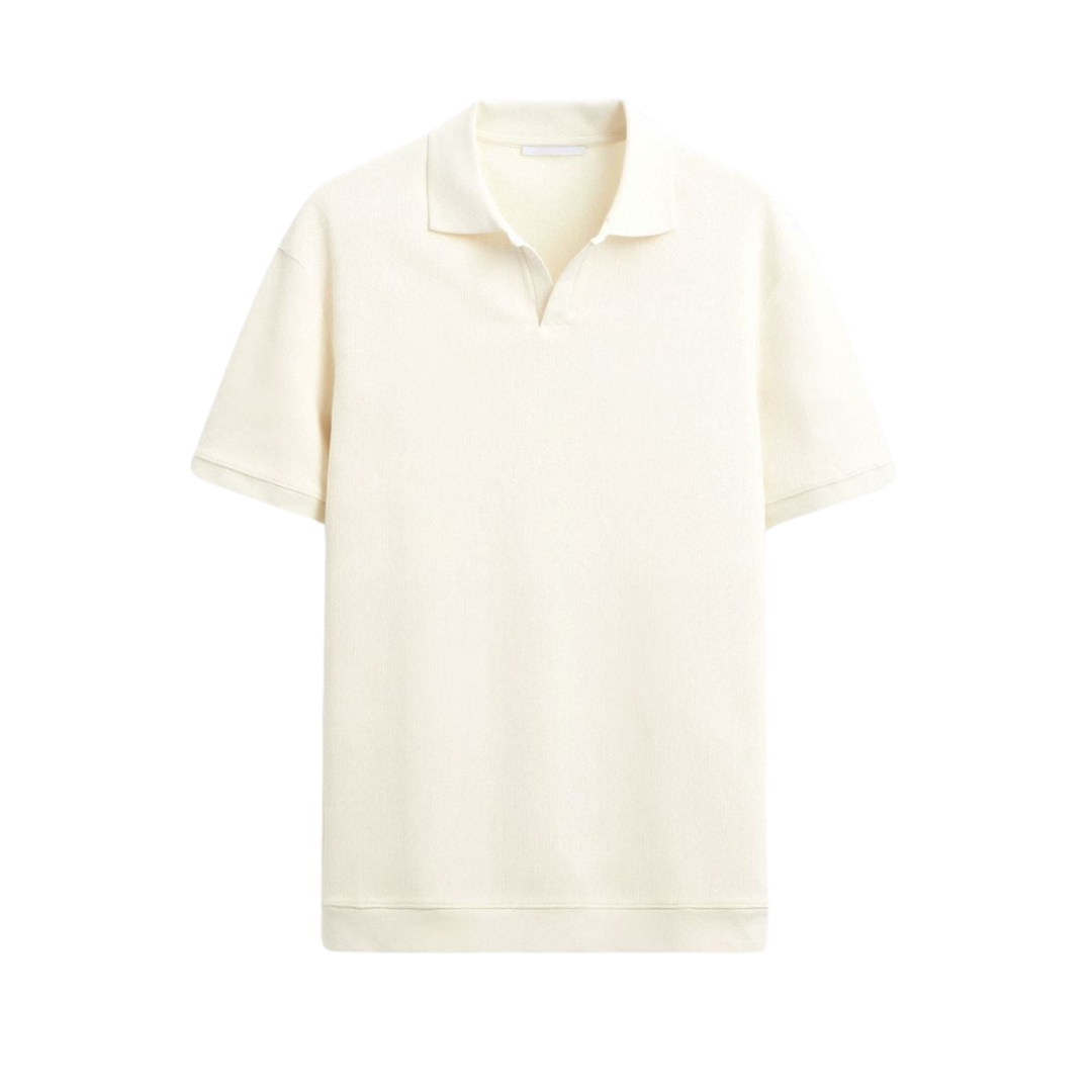 Polo en laine structurée NOBA