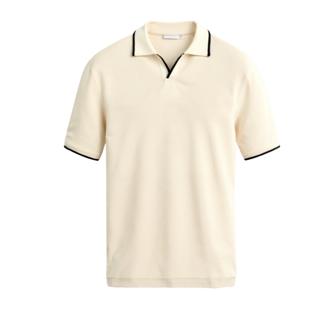 Polo ajusté contrasté NOBA