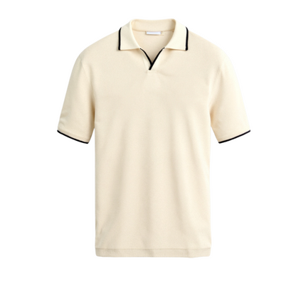 NOBA – Eng geschnittenes Poloshirt mit Kontrast