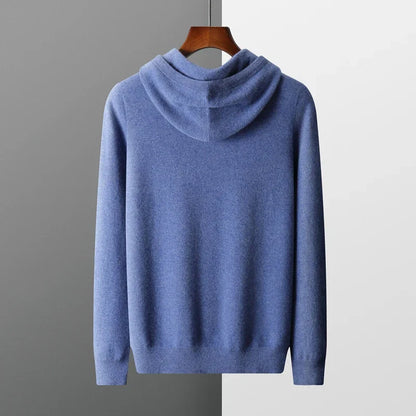 KAPUZENPULLOVER AUS 100 % KASCHMIR