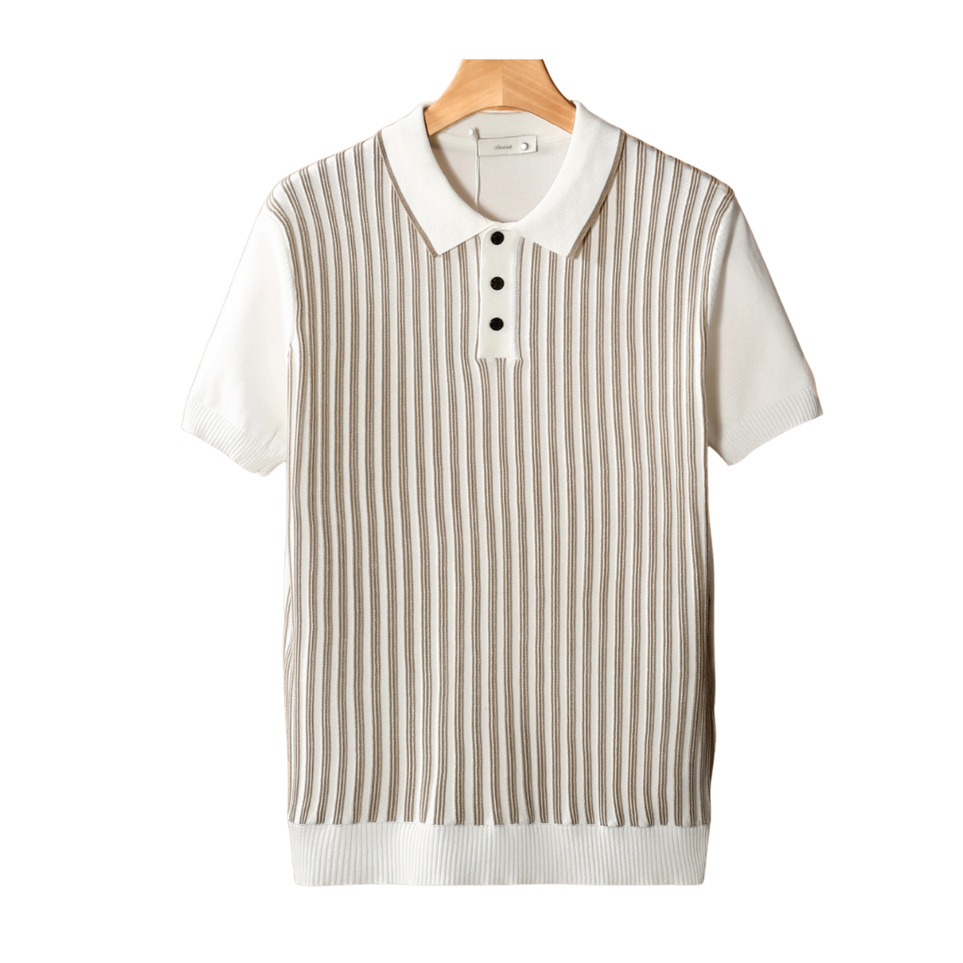 POLO NOBA À RAYURES VERTICALES