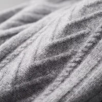 GILET À MOTIF 100 % CACHEMIRE