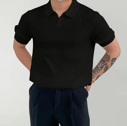 Pisa - Poloshirt aus gerippter Baumwolle