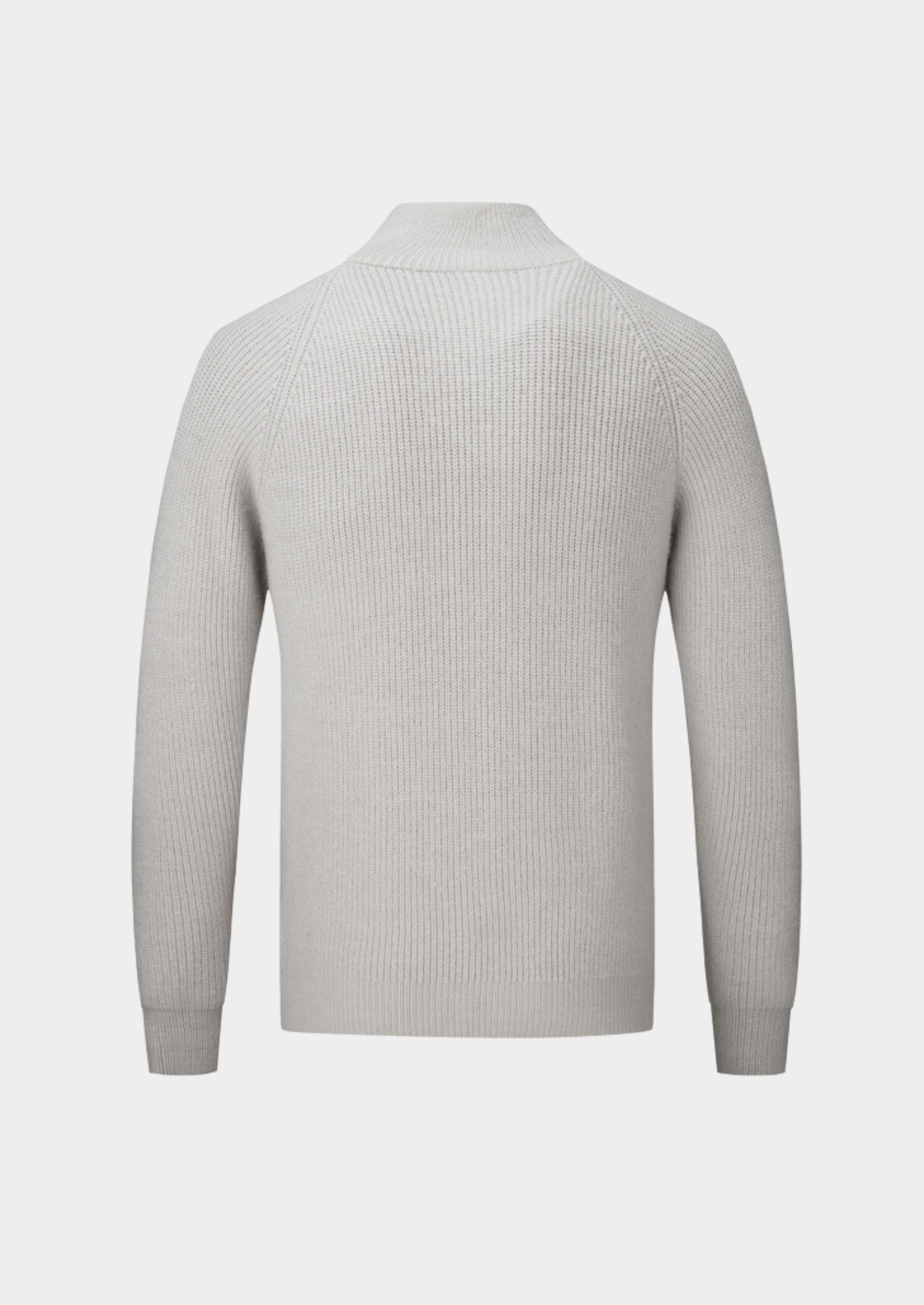 Strickjacke mit Reißverschluss aus 100 % Merinowolle