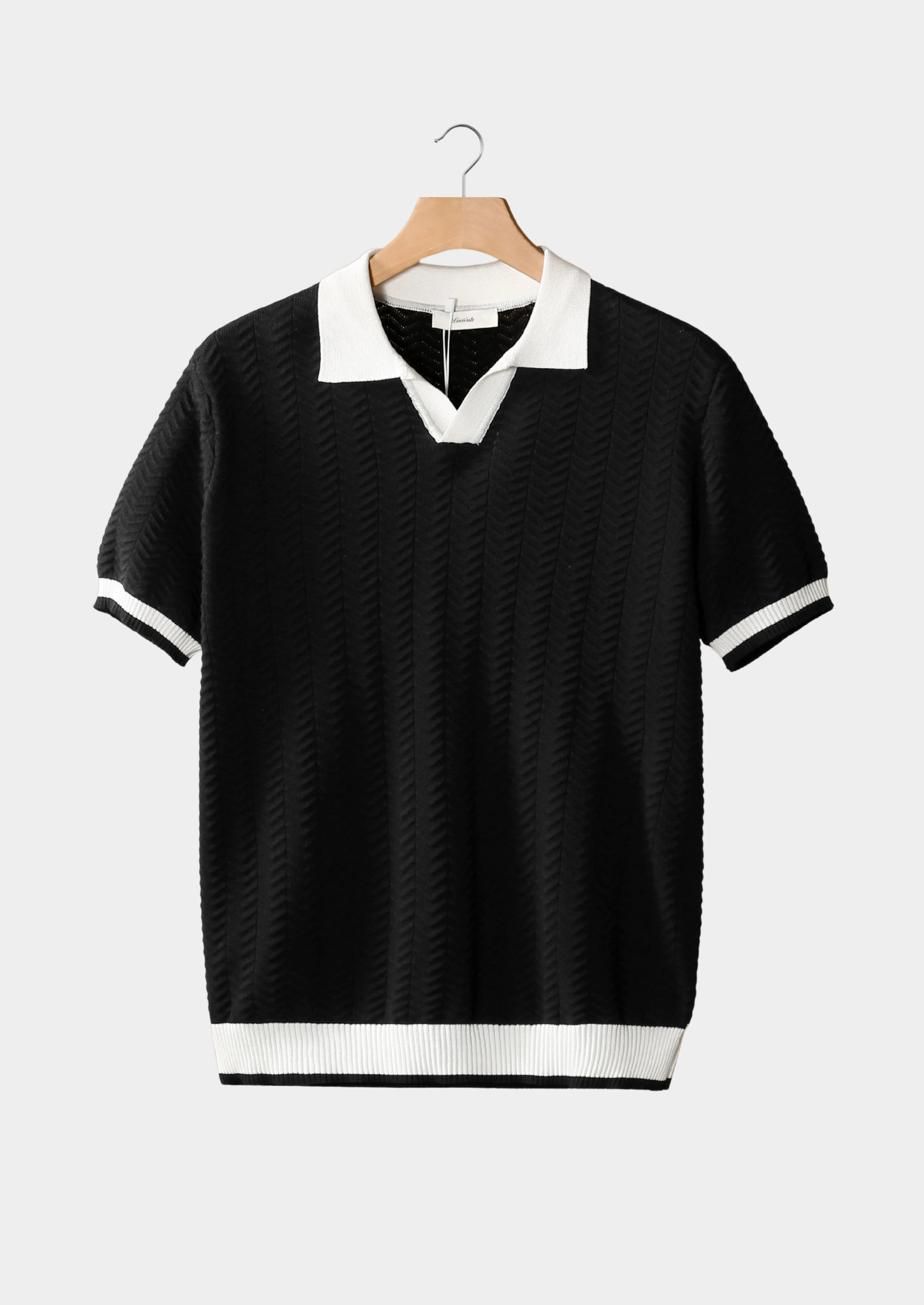 POLO TEXTURÉ CONTRASTÉ NOBA