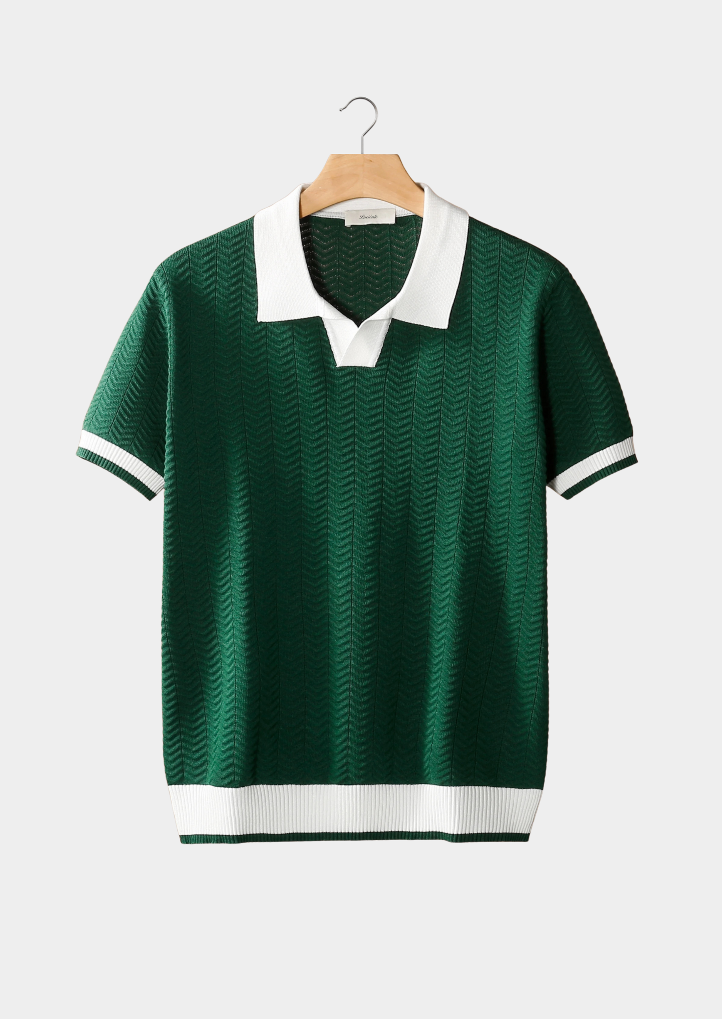 POLO TEXTURÉ CONTRASTÉ NOBA