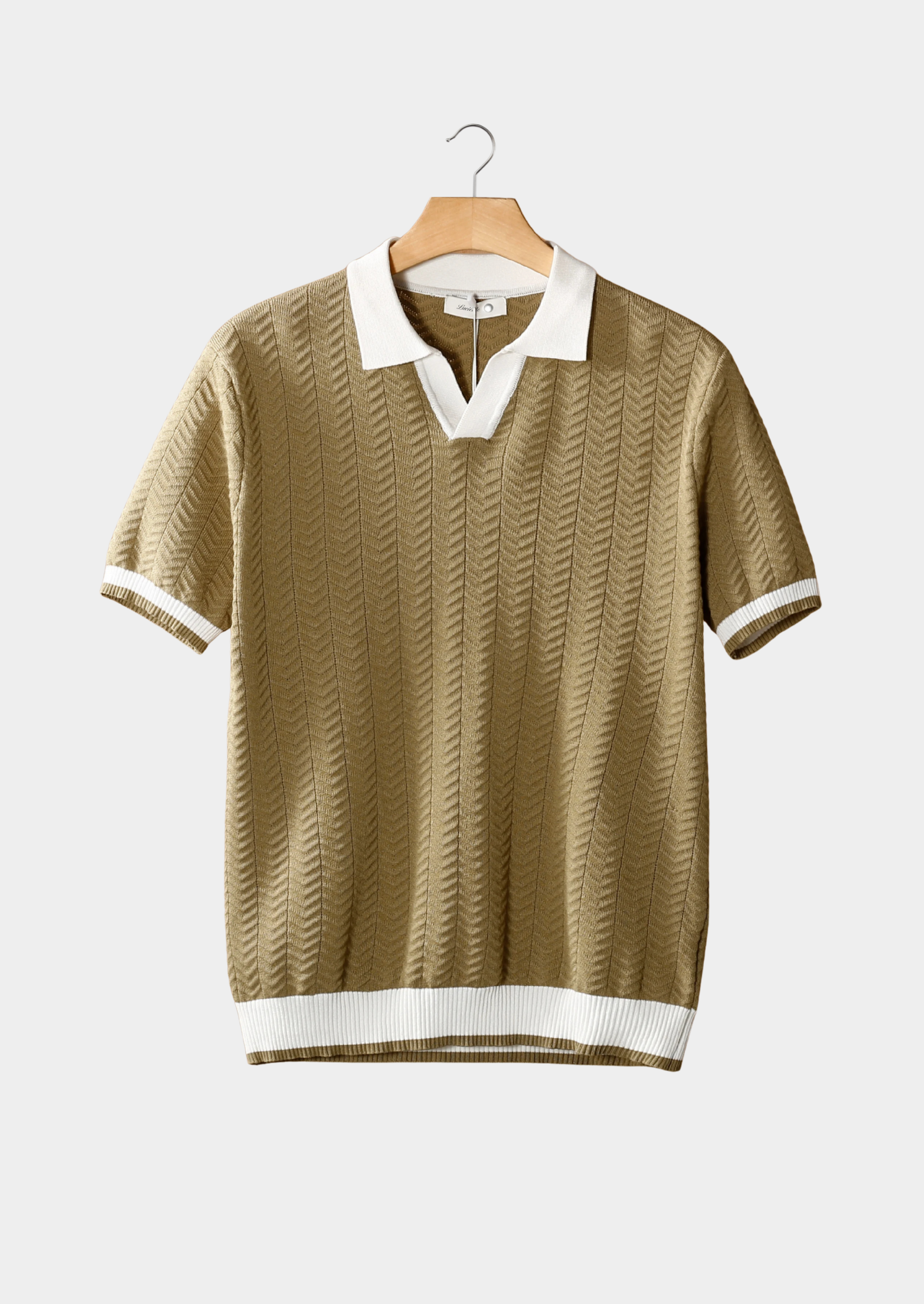 POLO TEXTURÉ CONTRASTÉ NOBA